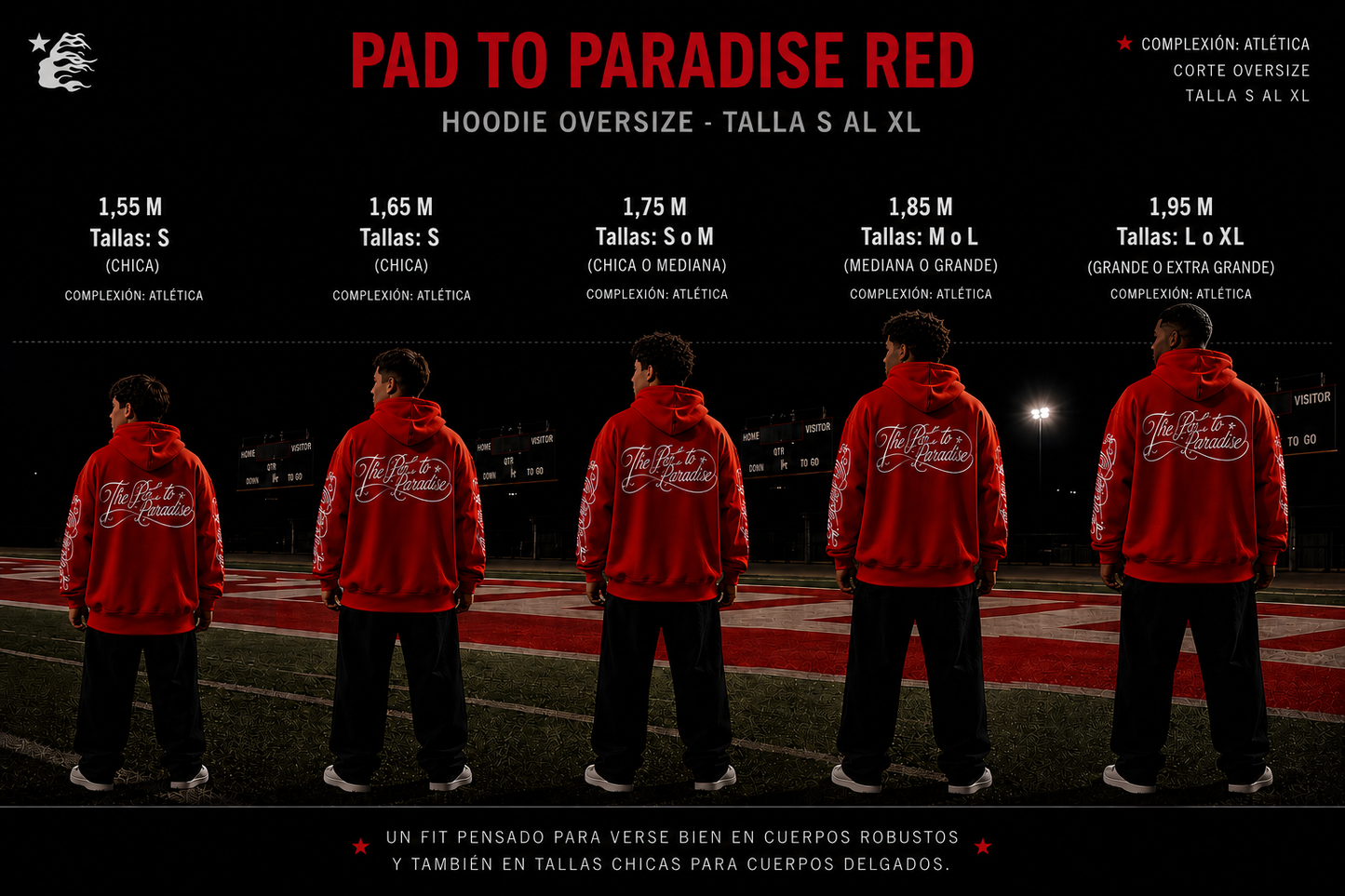 Hoodie con Zipper Hellstar ¨Path To Paradise Red¨