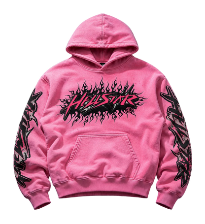 Hoodie Hellstar ¨Brainwashed Rosa¨