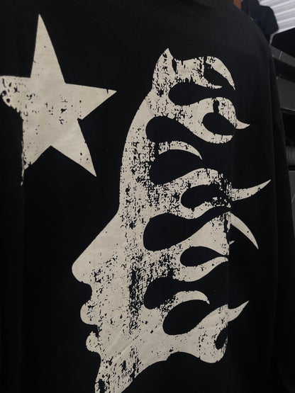 Playera Hellstar Manga Larga ¨Inner Star Black¨
