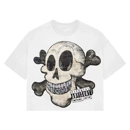 Playera Mixed Emotions ¨Cartoon Cropped Tee¨