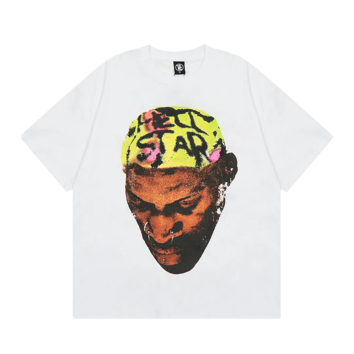 Playera Hellstar ¨Dennis Rodman White¨