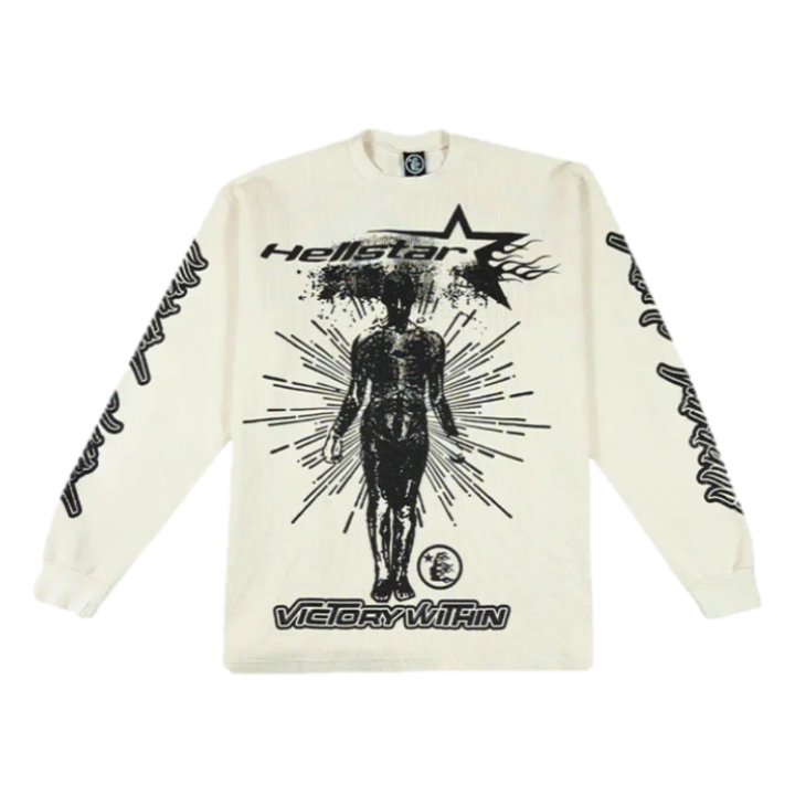 Playera Hellstar Manga Larga ¨Inner Star White¨