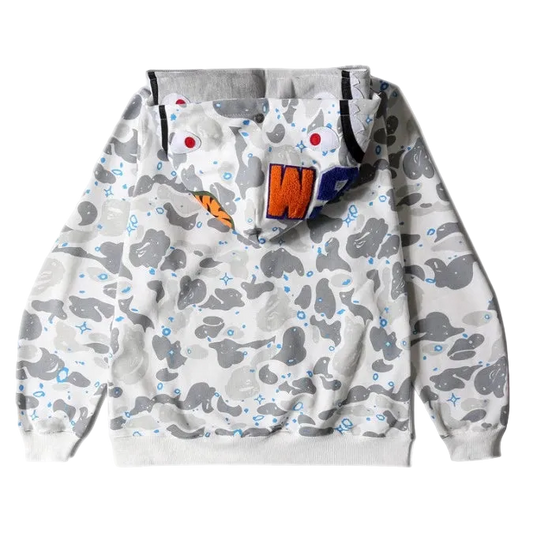 Hoodie con Zipper Bape ¨Space Camo Shark¨