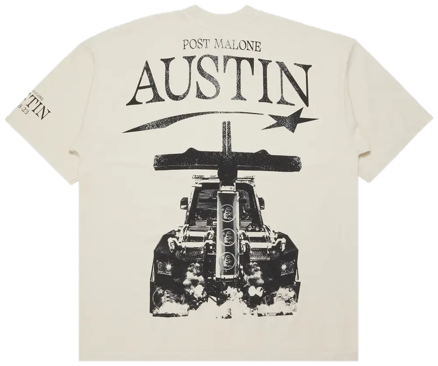 Playera Hellstar x Post Malone Austin 'Cream'